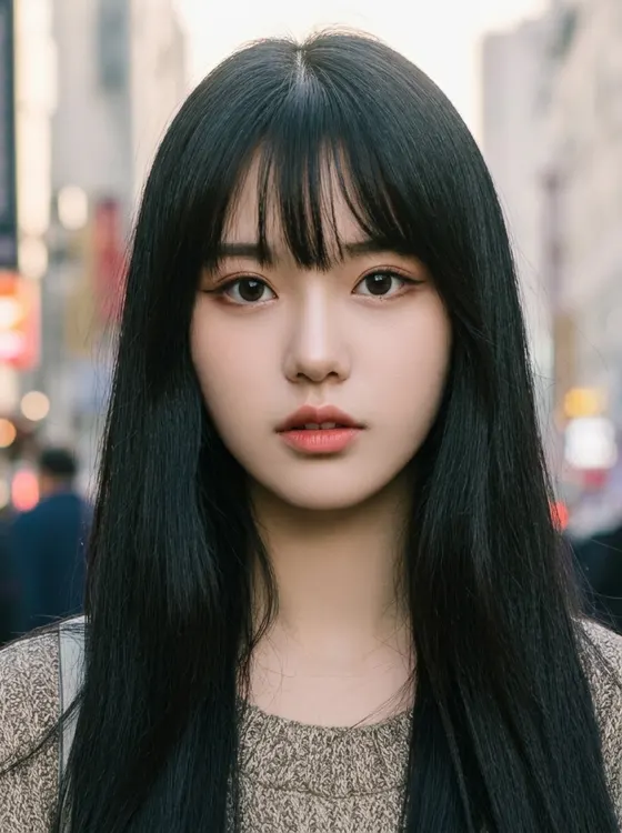 가상모델 #1381 얼굴 원본 5