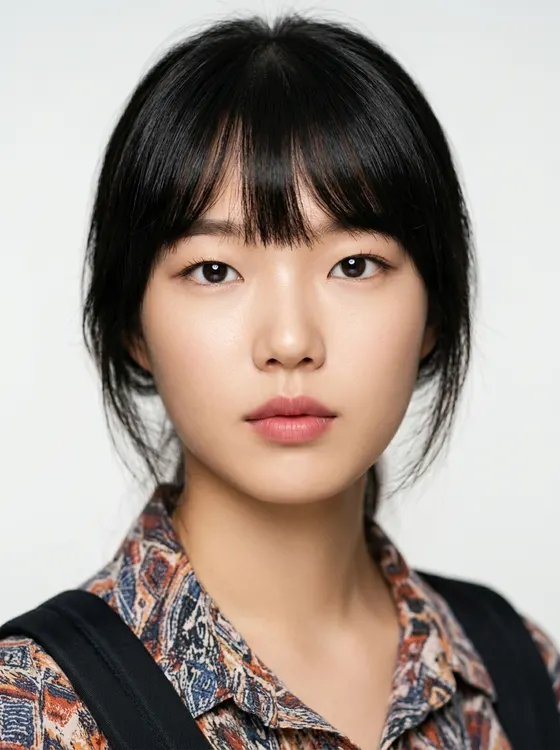 가상모델 #1387 얼굴 원본 21