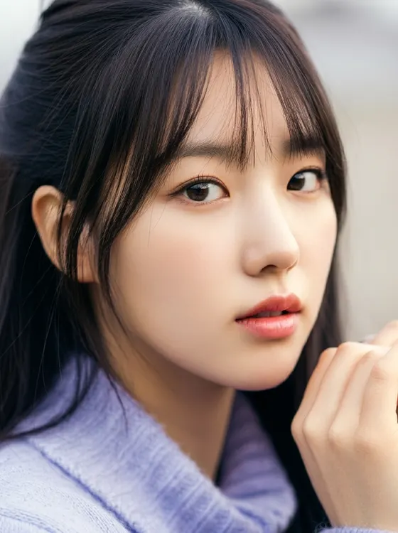 가상모델 #1380 얼굴 원본 9