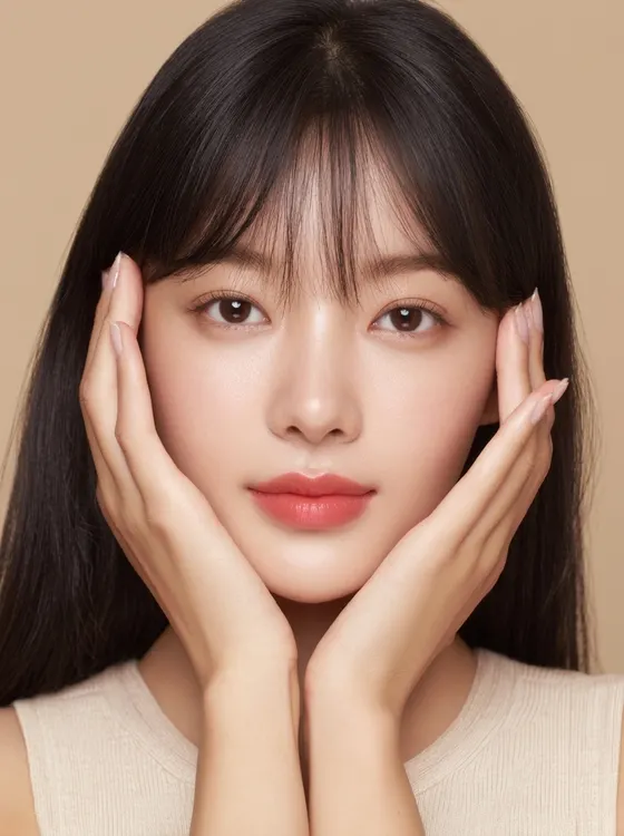 가상모델 #1295 얼굴 원본 9