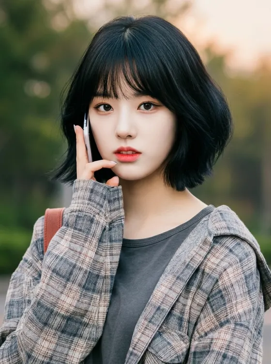 가상모델 #1376 얼굴 원본 1