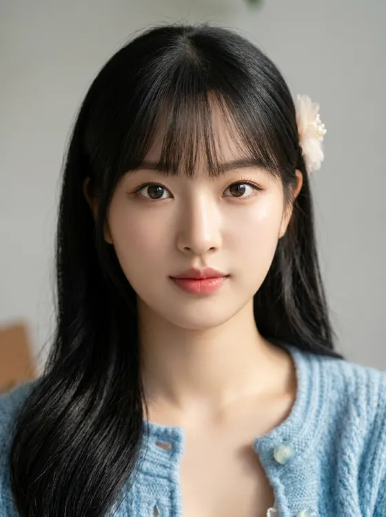 가상모델 #1392 얼굴 원본 4