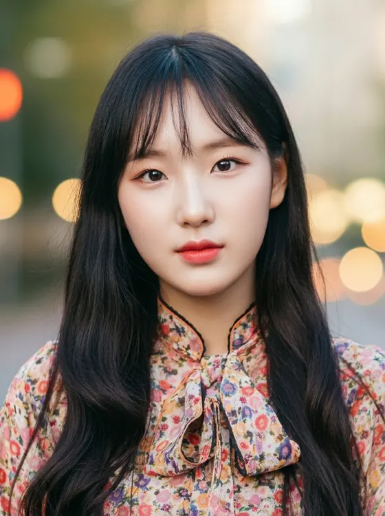 가상모델 #1373 얼굴 원본 1