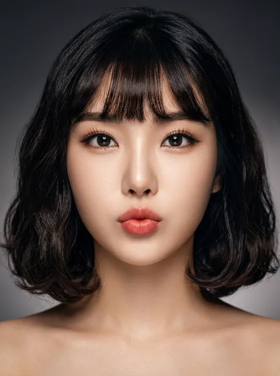 가상모델 #1467 얼굴 원본 9