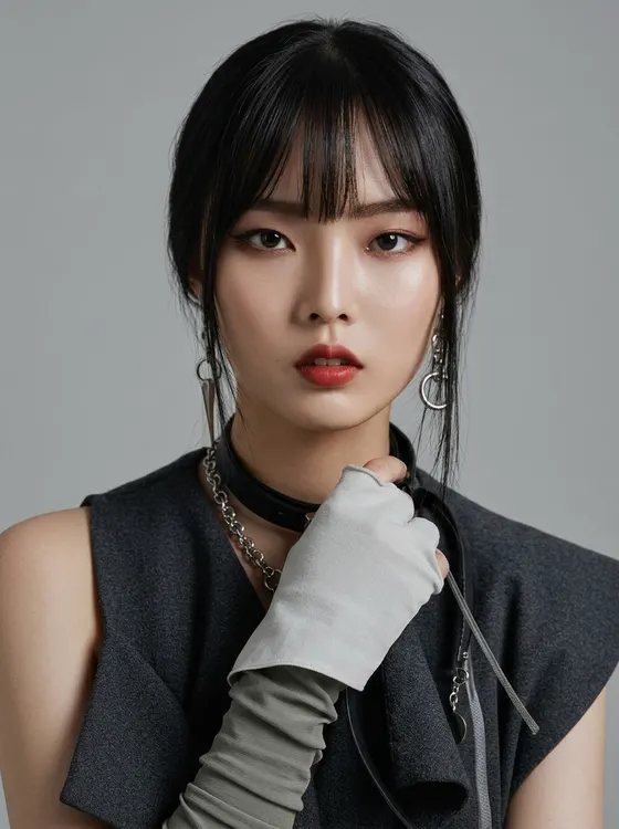 가상모델 #1490 얼굴 원본 3