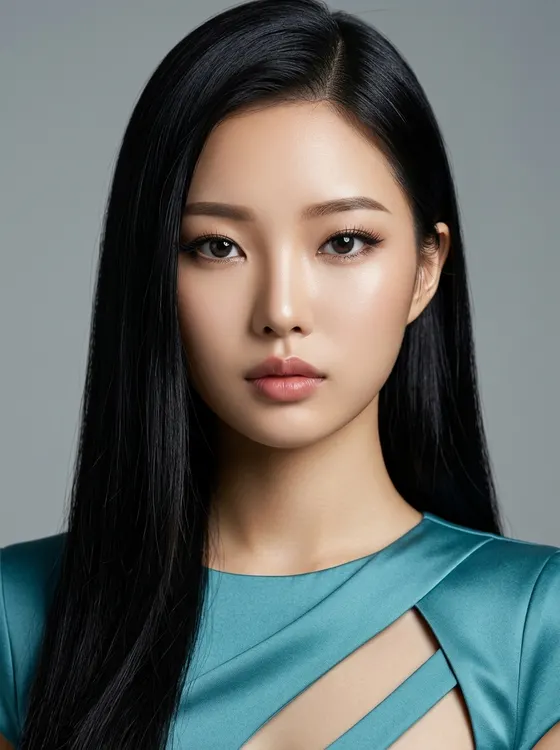 가상모델 #1490 얼굴 원본 16
