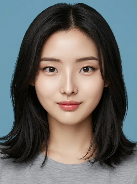 가상모델 #1487 얼굴 원본 5