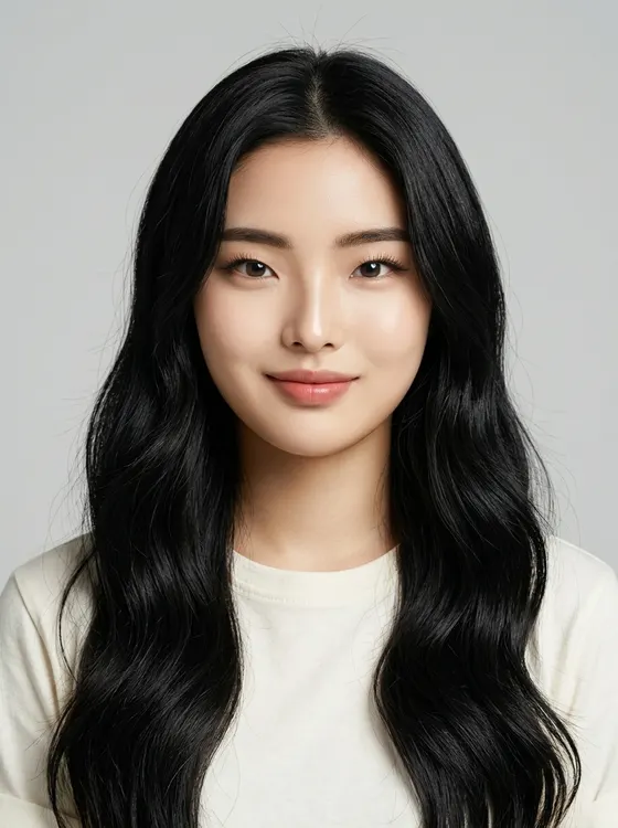 가상모델 #1487 얼굴 원본 9