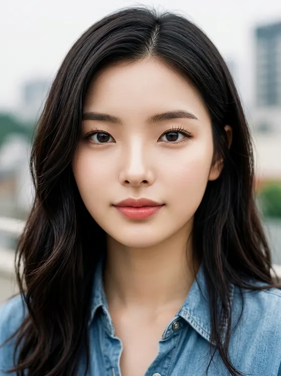가상모델 #1487 얼굴 원본 14