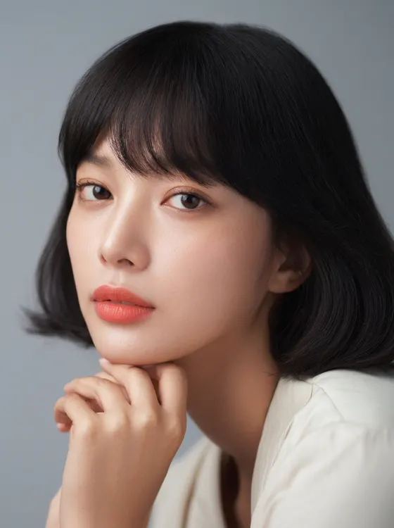 가상모델 #1277 얼굴 원본 9